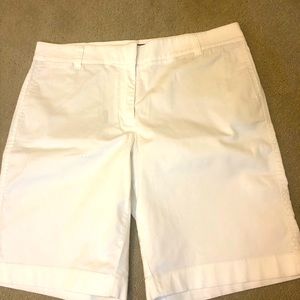 J crew womens chino white shorts size 10